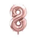 Ballon Chiffre Aluminium Huit 8 Rose Gold – PartyDeco