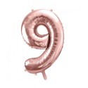 Ballon Chiffre Aluminium Neuf 9 Rose Gold – PartyDeco