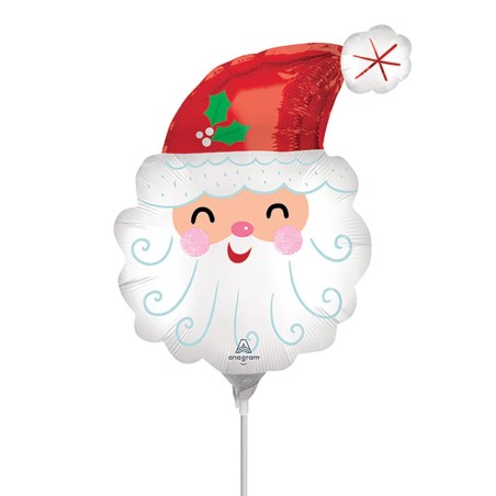 Mini Ballon Alu Tête de Père Noël – Anagram
