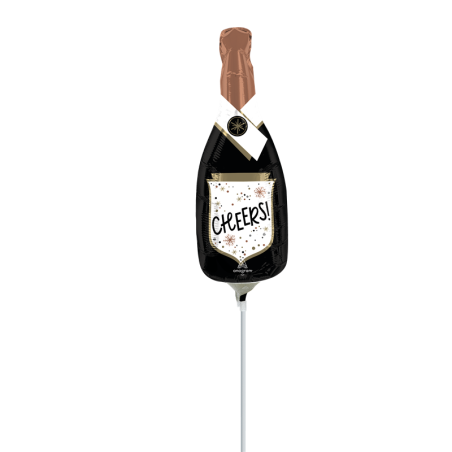Ballon Alu Bouteille Noire Cheers – Anagram