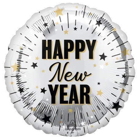 Alu standard rond argent Happy New Year - Anagram