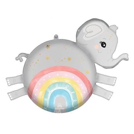 Ballon Alu Éléphant Gris Roly Polies – Anagram