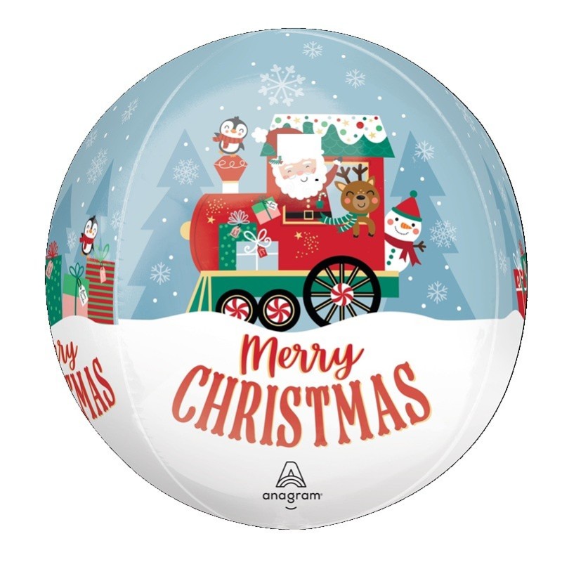 Ballon Alu Orbz Rond Bleu Clair Petit Traîneau – Anagram