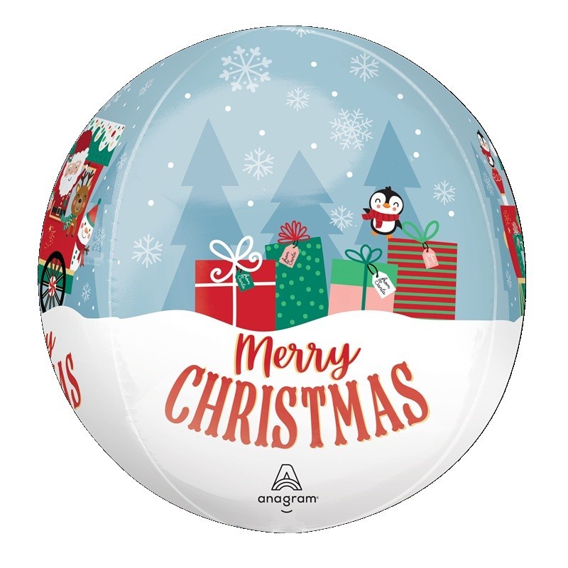 Ballon Alu Orbz Rond Bleu Clair Petit Traîneau – Anagram