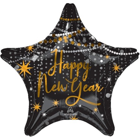 Ballon Alu Standard Étoile Noire Happy New Year – Anagram