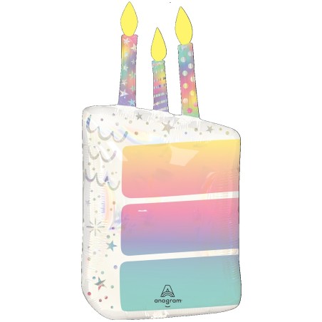 Ballon Alu SuperShape Gâteau avec Bougie – Anagram