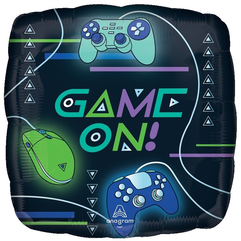 Ballon Alu Standard Carré Game On – Anagram