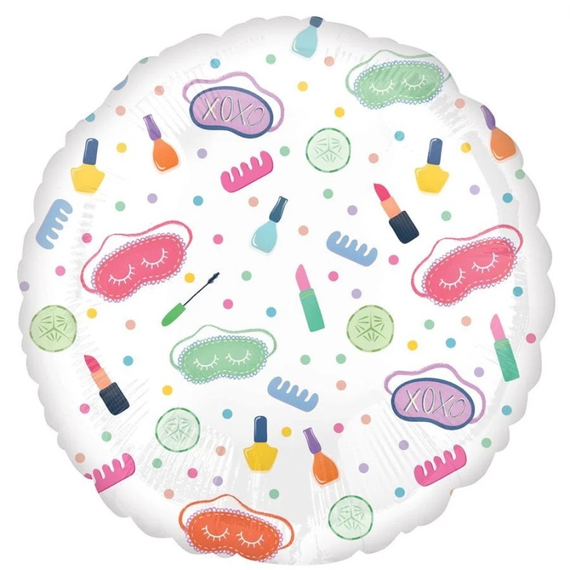 Ballon Alu Rond Motif Girly Spa – Anagram