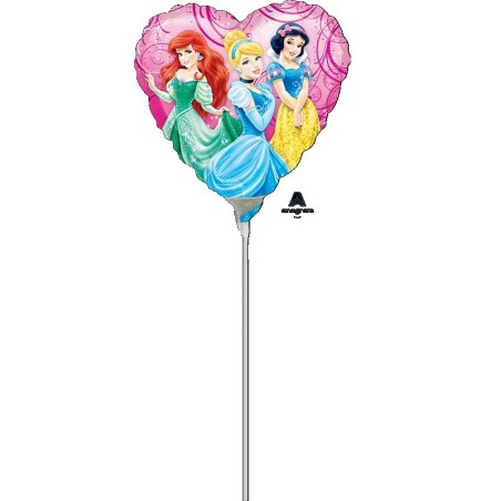 Mini Ballon Alu Cœur avec Princesses Disney – Anagram