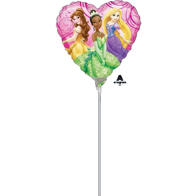 Mini Ballon Alu Cœur avec Princesses Disney – Anagram