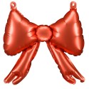 5 Mini Ballons Alu Noeuds Rouge - Party Deco