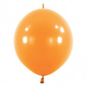 Ballons latex  à queue  12" - 30CM LINK - mandarine Tangerine