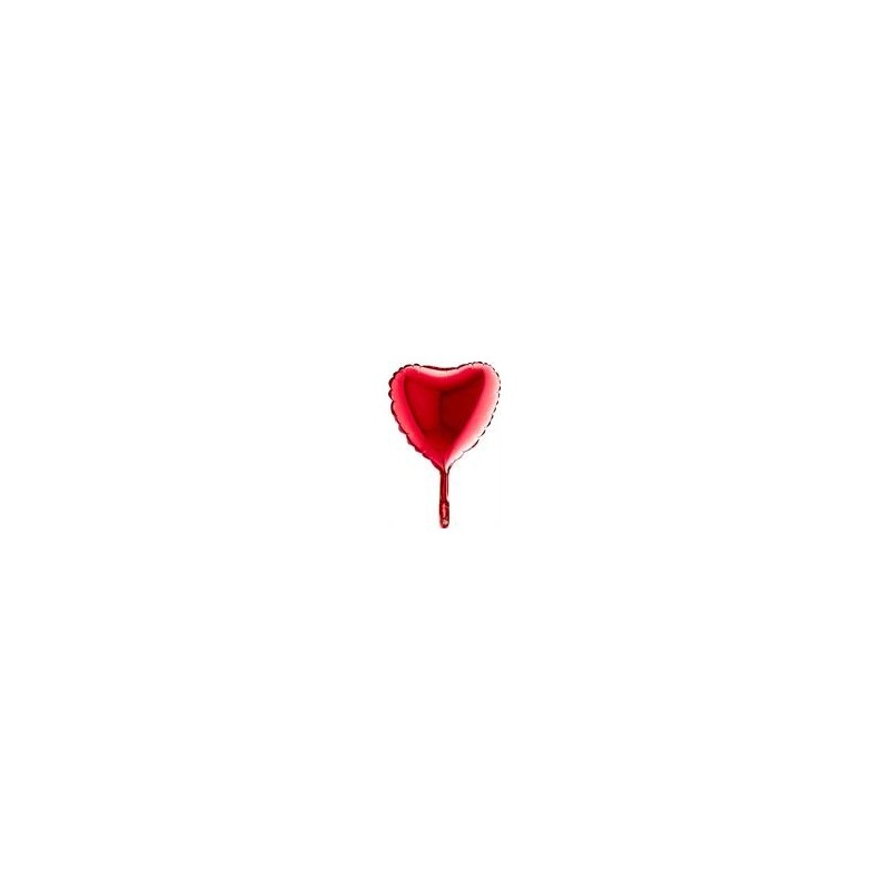 100 Mini BallonsAlu Coeur Rouge Métallisé – 9" – Grabo