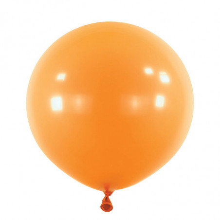 Ballons latex 24" ROND - 60CM - Mandarine Tangerine Anagram
