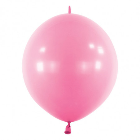Ballons latex  à queue 12" - 30CM LINK - rose clair Pink Anagram