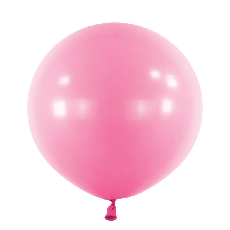 Ballons latex 24" ROND - 60CM - Rose Clair Pink
