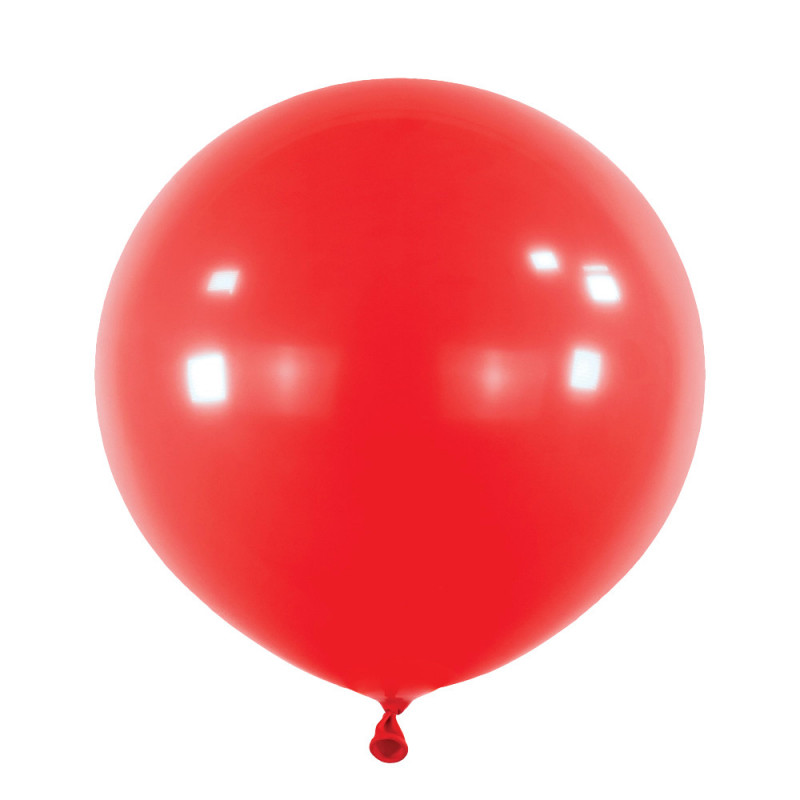 Ballons latex 24" ROND - 60CM - Rouge Apple Red Anagram