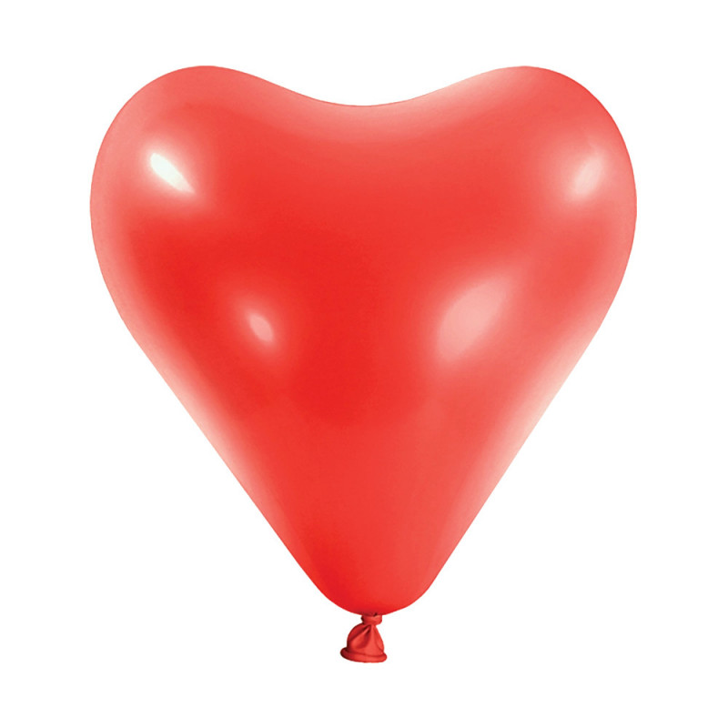 Ballons latex 12" - 30CM Coeur - rouge Apple Red Heart Anagram