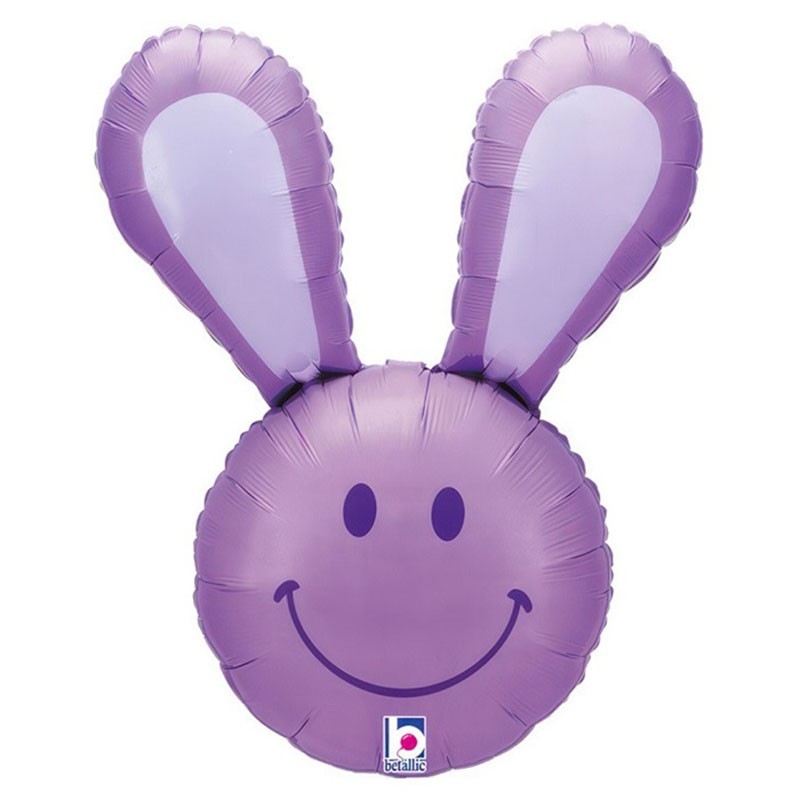 Ballon Alu Supershape Tête de Lapin Violet – Grabo
