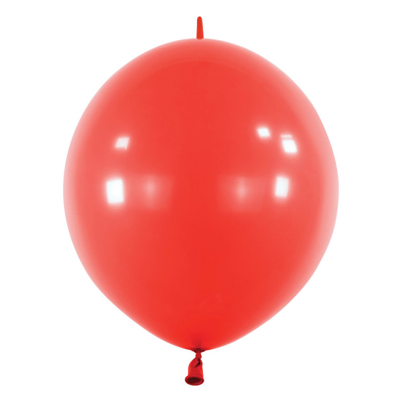 Ballons latex  à queue  12" - 30CM LINK - rouge Apple Red Anagram