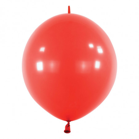 Ballons latex  à queue  6" - 15CM LINK - rouge Apple Red