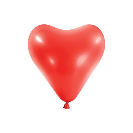 Ballons latex  8" - 20CM Coeur - rouge Apple Red Heart Anagram