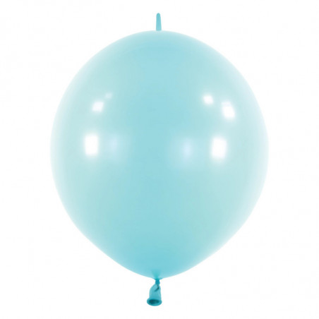 Ballons latex  à queue  12" - 30CM LINK - bleu clair Pastel Blue Anagram