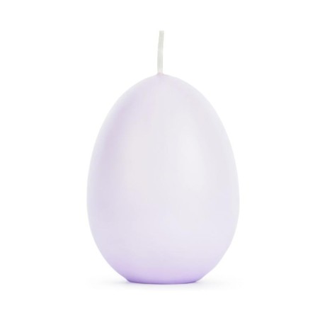Grande Bougie Oeuf de Pâques Parme Pastel – Party Deco