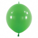 Ballons latex à queue  12" - 30CM LINK - vert Festive Green Anagram