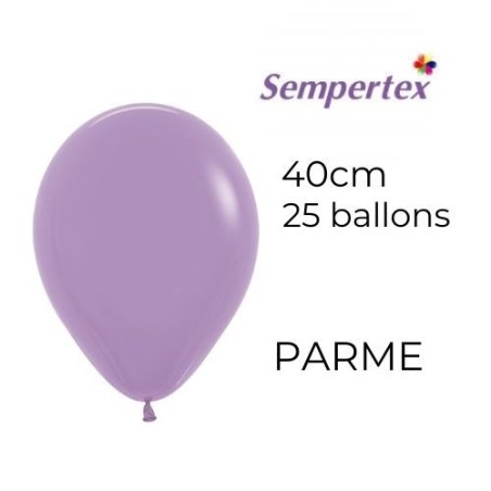 Ballons 18" – Parme Pastel – Sachet de 25 – Sempertex