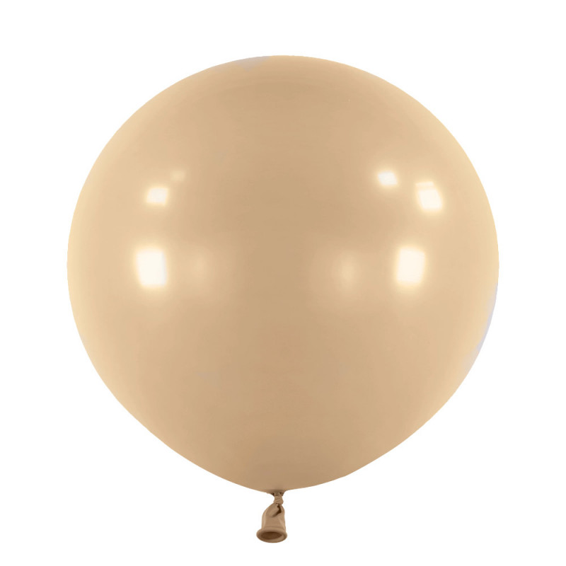 Ballons latex 24" ROND - 60CM - Mocha Taupe Anagram