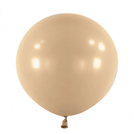 Ballons latex 24" ROND - 60CM - Mocha Taupe Anagram