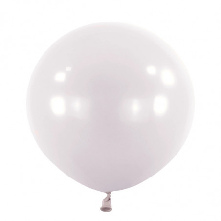 Ballons latex 24" ROND - 60CM  - Crème Galactic Lilac Anagram