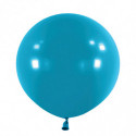 Ballons latex 24" ROND - 60CM  - Bleu Turquoise Tranquil Blue Anagram