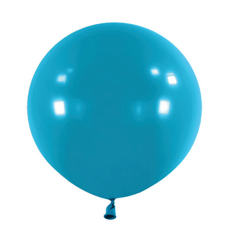 Ballons latex 24" ROND - 60CM  - Bleu Turquoise Tranquil Blue Anagram