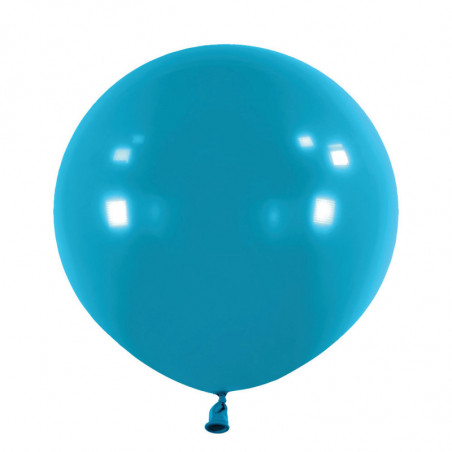 Ballons latex 24" ROND - 60CM  - Bleu Turquoise Tranquil Blue Anagram