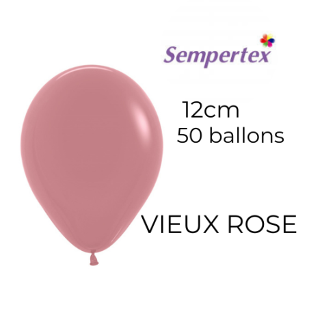 Mini Ballons 5" – Vieux Rose – Sachet de 50 – Sempertex