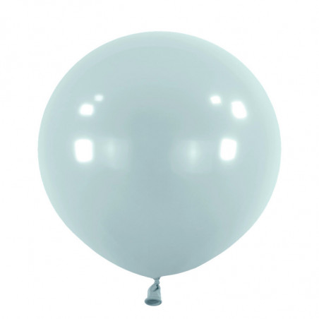 Ballons latex 24" ROND - 60CM - Bleu glacial Dusty Blue Anagram
