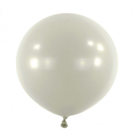 Ballons latex 24" ROND - 60CM - Gris clair Grey Anagram