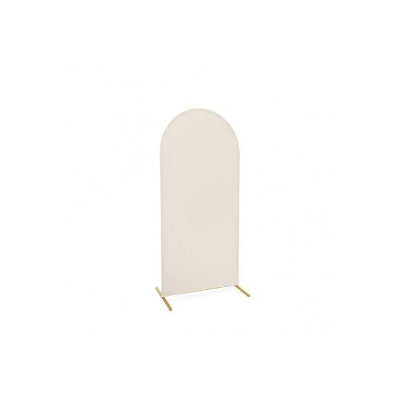 Housse en tissu beige pour backdrop événementiel en 200 cm x 80 cm