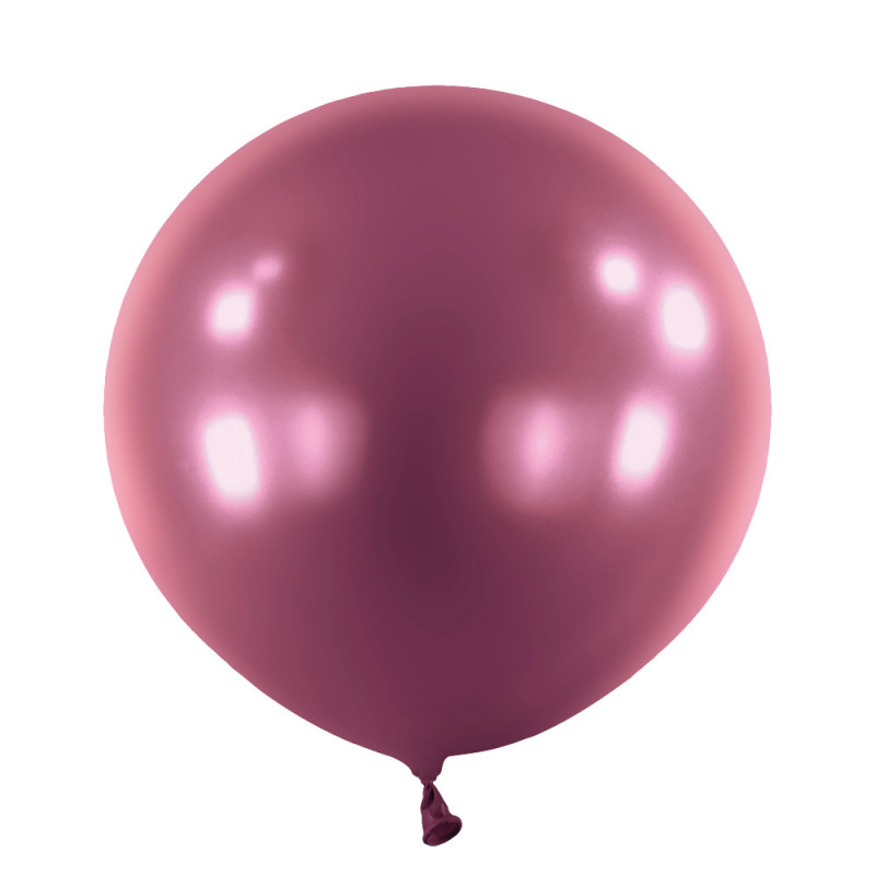 Ballons latex  24" ROND - 60CM  - Bordeaux nacré Metallic Burgundy Anagram