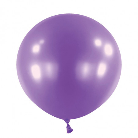 Ballons latex  24" ROND - 60CM - Violet nacré Metallic Purple Anagram