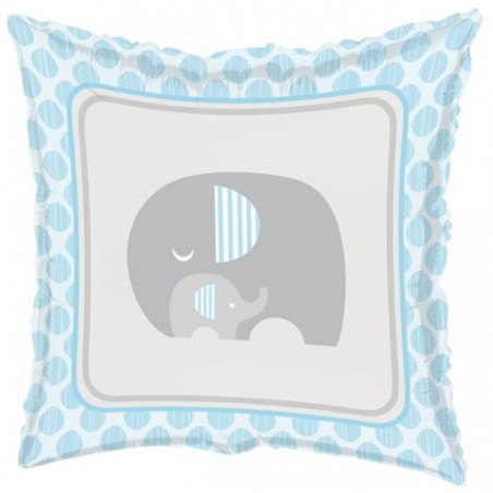 Ballon Mylar Carré Éléphant Rose Pastel 45,7 cm – Creative Party