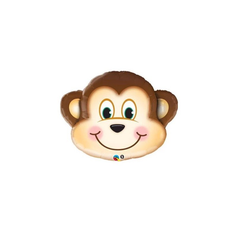 Ballon Supershape Tête de Singe Marron 89 cm – Qualatex