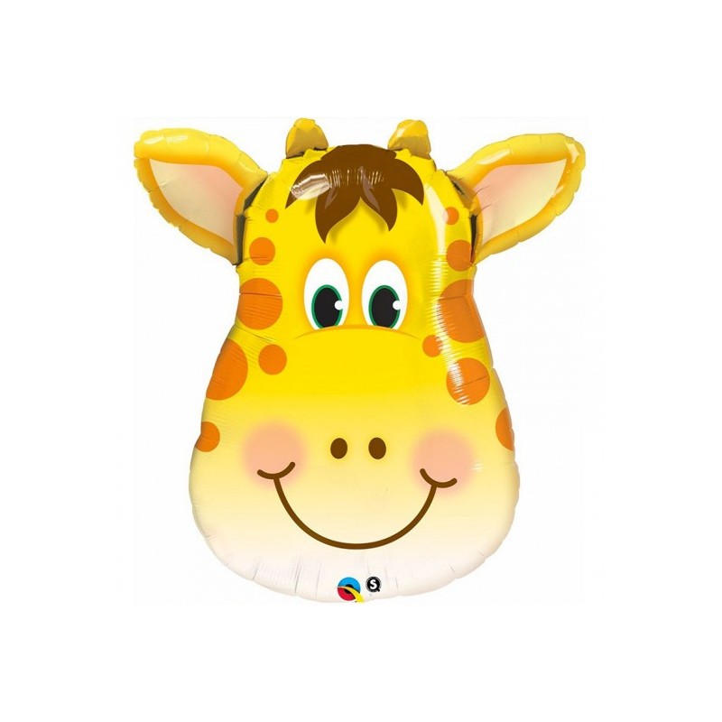 Ballon Supershape Tête de Girafe Jaune 81 cm – Qualatex