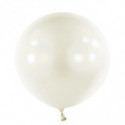 Ballons latex 24" ROND - 60CM  - Blanc nacré Pearl Frosty White Anagram