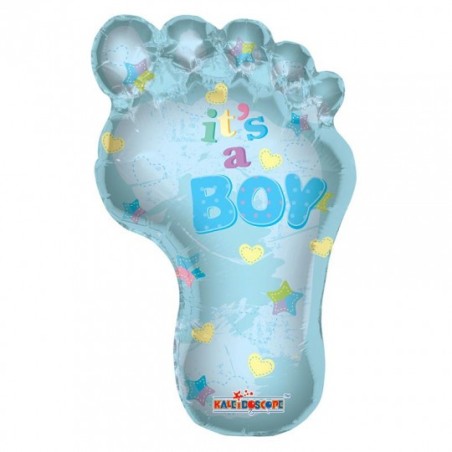 Ballon Supershape Pieds Bleus It’s a Boy 91 cm