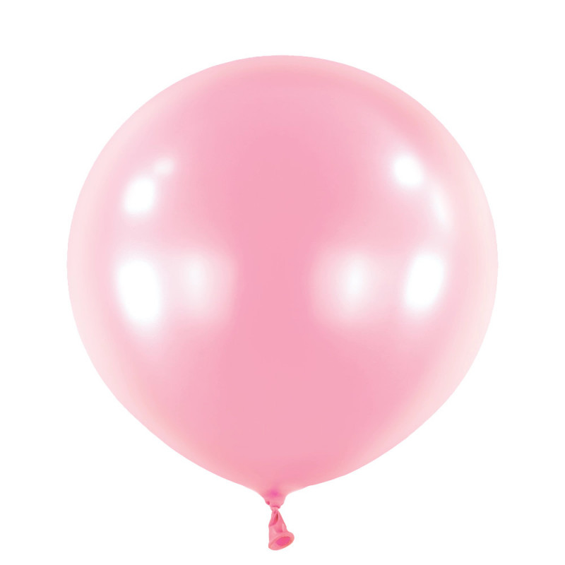 Ballons latex 24" ROND - 60CM - Rose nacré Pearl Pretty Pink Anagram