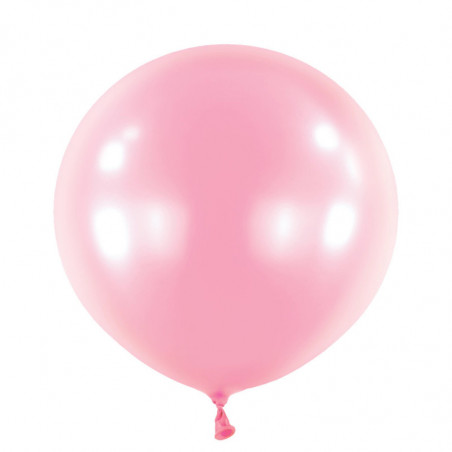 Ballons latex 24" ROND - 60CM - Rose nacré Pearl Pretty Pink Anagram