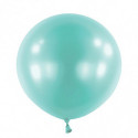 Ballons latex 24" ROND - 60CM  - Bleu caraibe nacré Pearl Caribbean Blue Anagram
